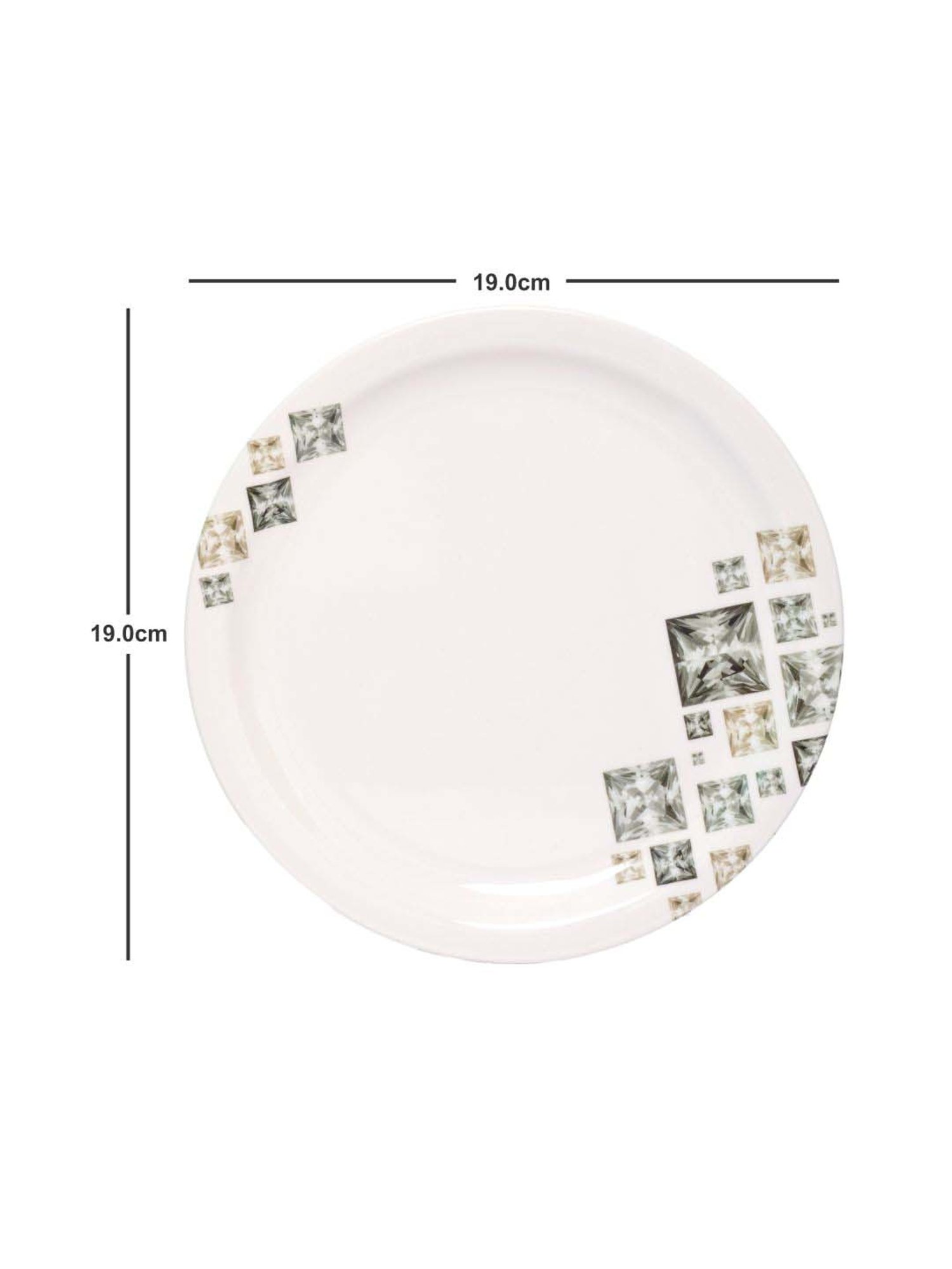 Servewell World Of Solitaire Melamine 19 cm Side Plate - Set of 6