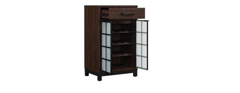Twin Star Home Uptown Loft Accent Cabinet in Espresso