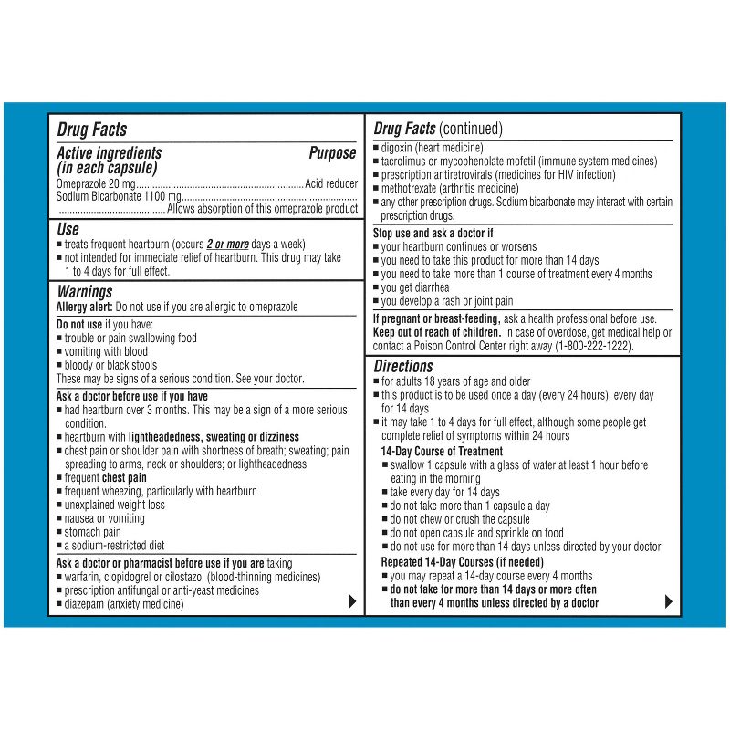 Zegerid OTC Heartburn and Acid Reduce for Frequent Heartburn Capsules - 42ct