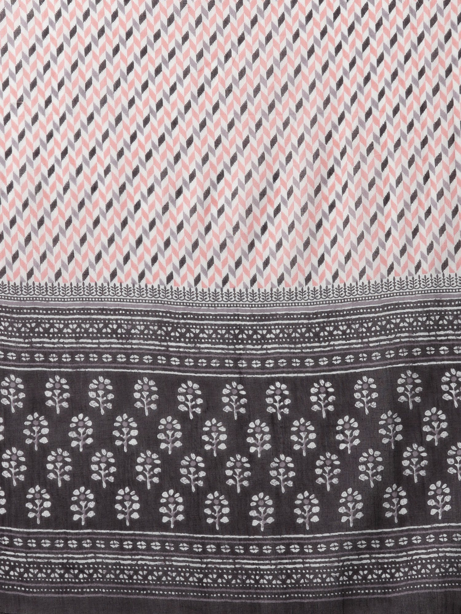 Prakrti Grey Cotton Printed Kurta With Pant & Dupatta