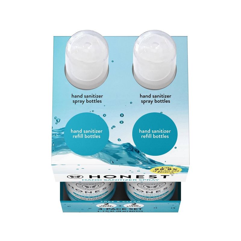 The Honest Company Free & Clear Hand Sanitizer - 4ct/2 fl oz each
