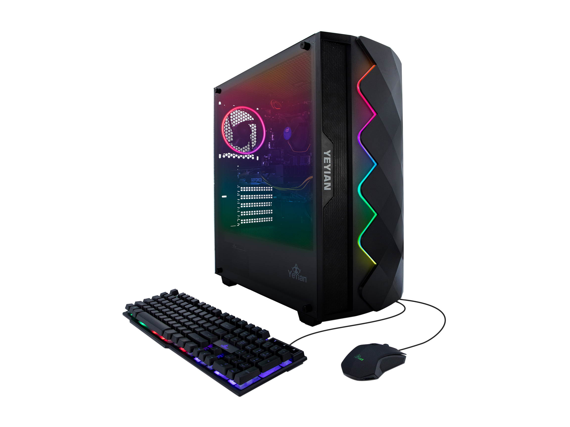 Yeyian Gaming Desktop Shoge X01 YPB-SHO-X01 Intel Core i5 10th Gen 10400F (2.90 GHz) 8 GB DDR4 500 GB NVMe SSD NVIDIA GeForce GTX 1660 SUPER Windows 10 Home 64-bit