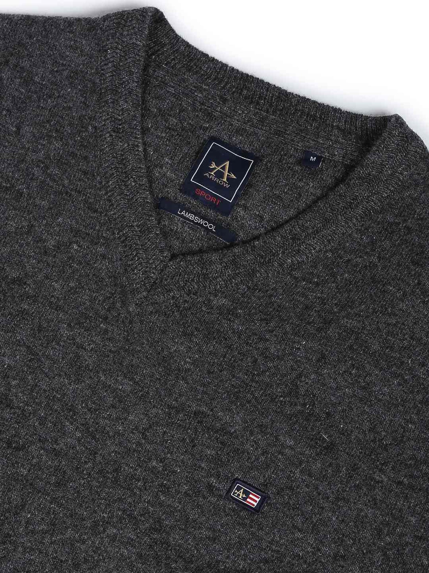 Arrow Sport Anthra Regular Fit Sweater