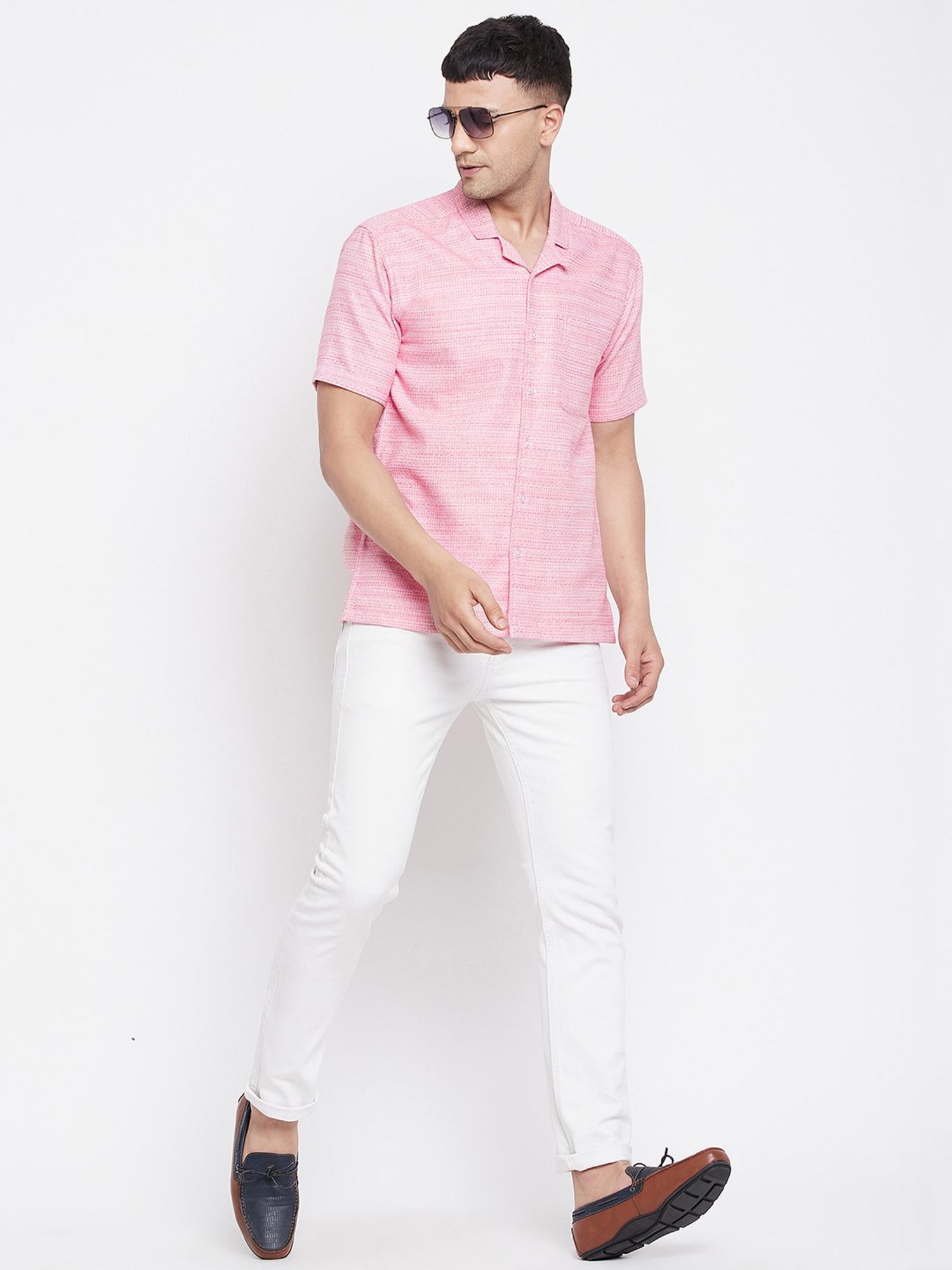 Even Pink Regular Fit Shirt