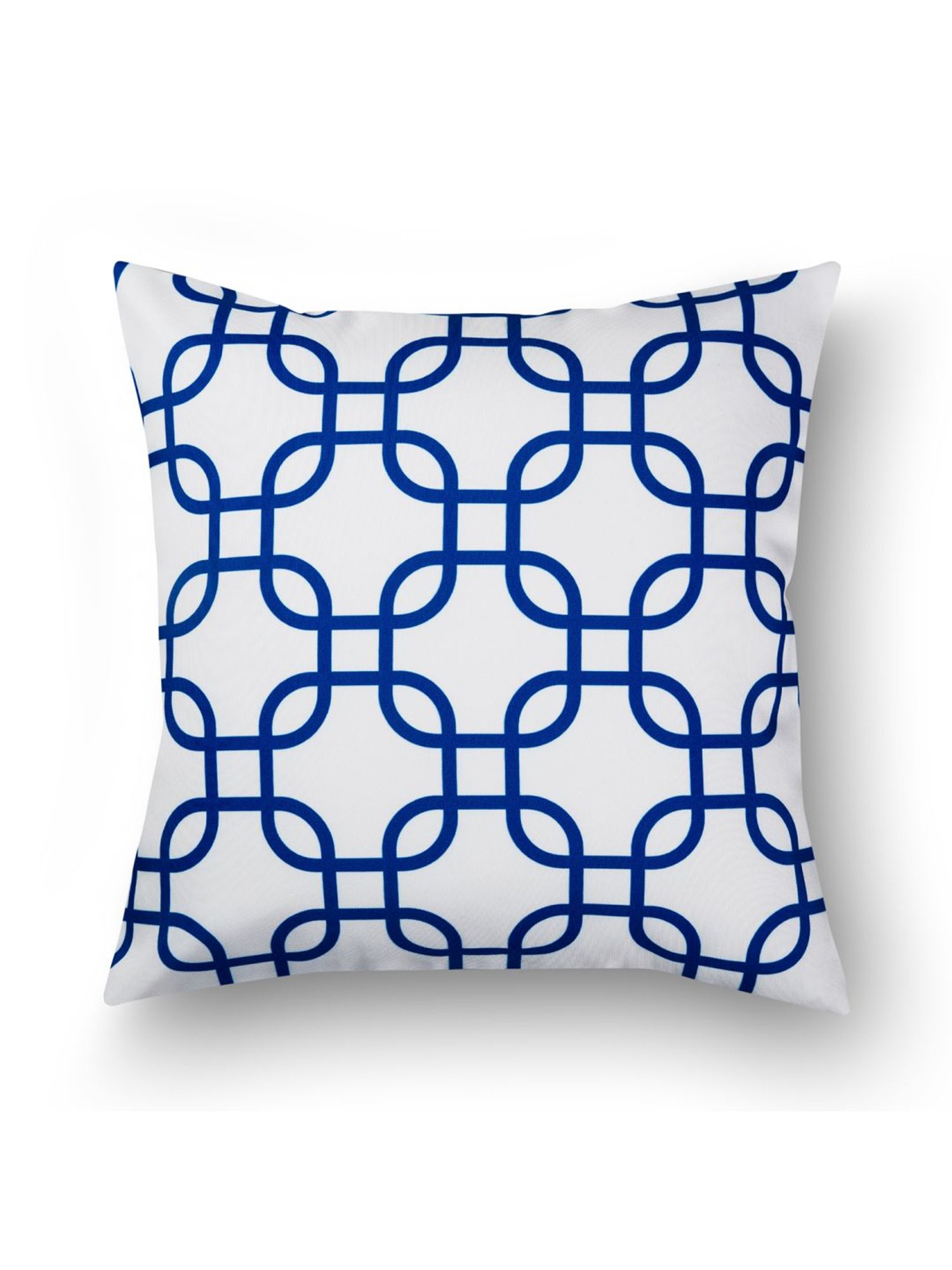 SEJ by Nisha Gupta White & Blue Cushion Covers - Set of 1