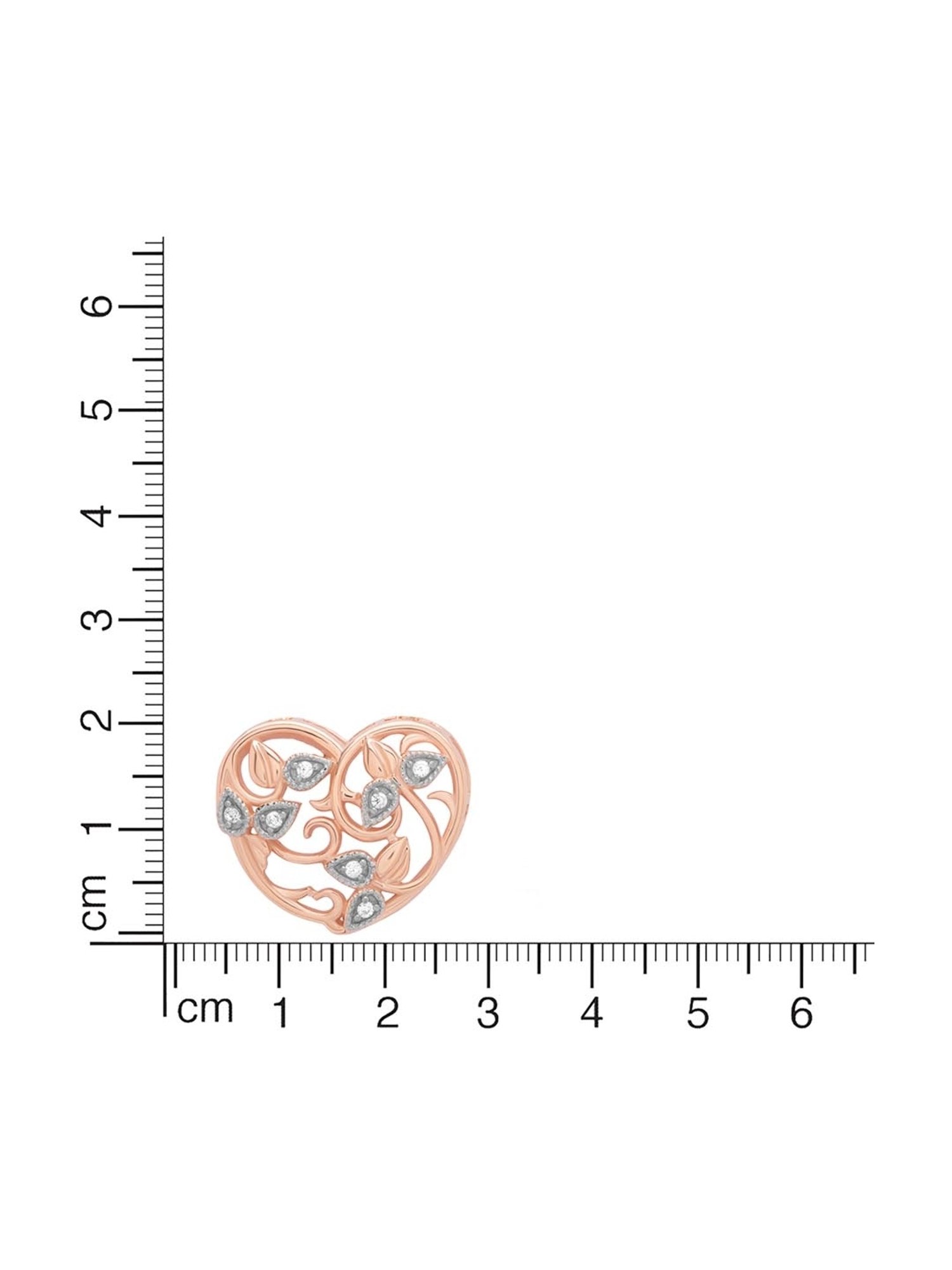 Anayra 92.5 Sterling Silver Heart Pendant with Chain for Women