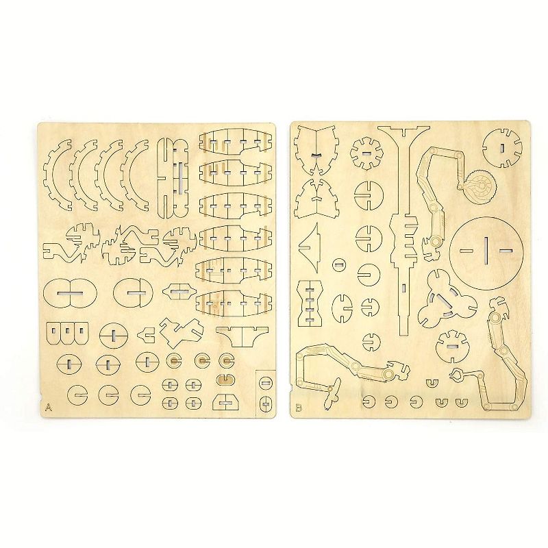 Incredibuilds Fallout Mr. Handy Poster & Wood Model Figure Kit