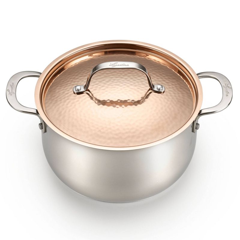 Lagostina Copper Elegance 5qt Dutch Oven with Lid