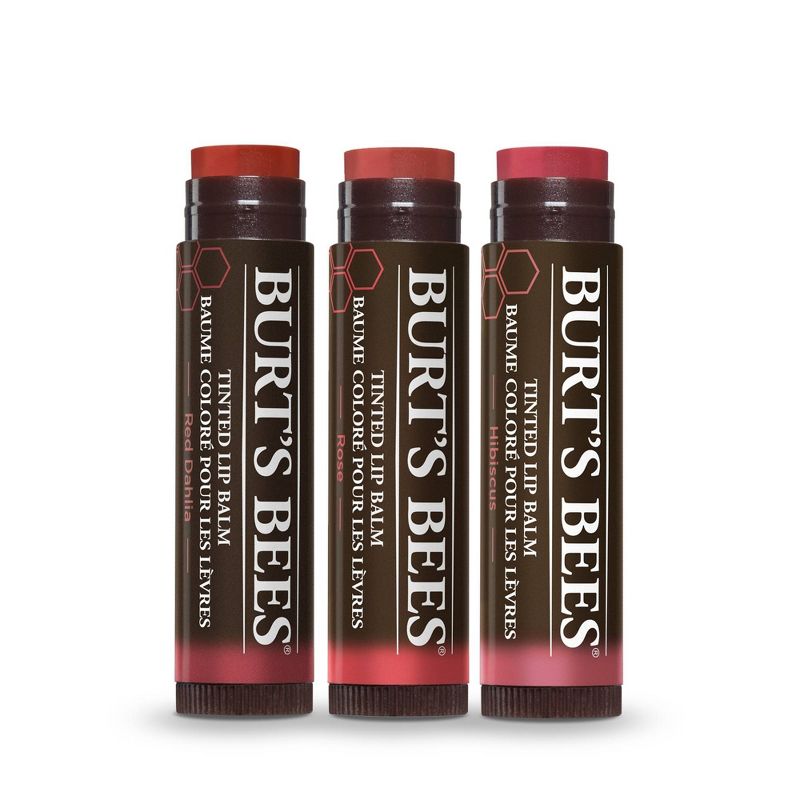 Burt's Bees Festive Kiss Trio Gift Set - 3ct/0.15oz each