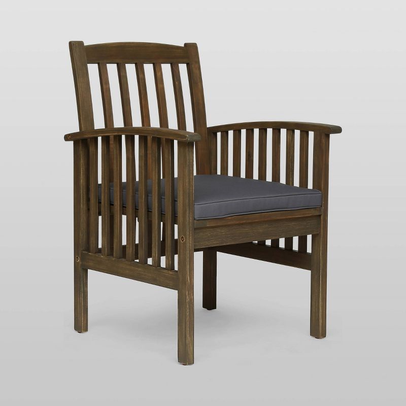 Casa 7pc Acacia Dining Set - Gray/Dark Gray Cushions - Christopher Knight Home