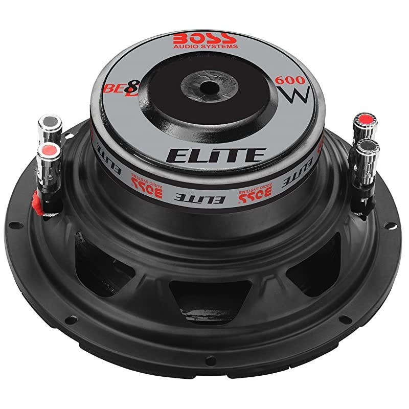 Elite BE8D 8 Inch Car Subwoofer 600 Watts Maximum Power Dual 4 Ohm Voice Coil Sold Individually