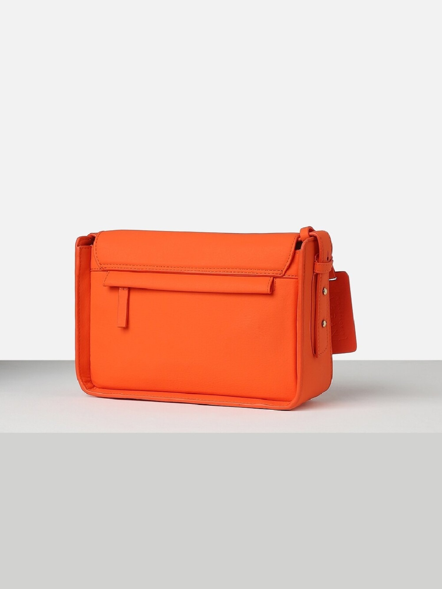 Allen Solly Orange Solid Sling Handbag