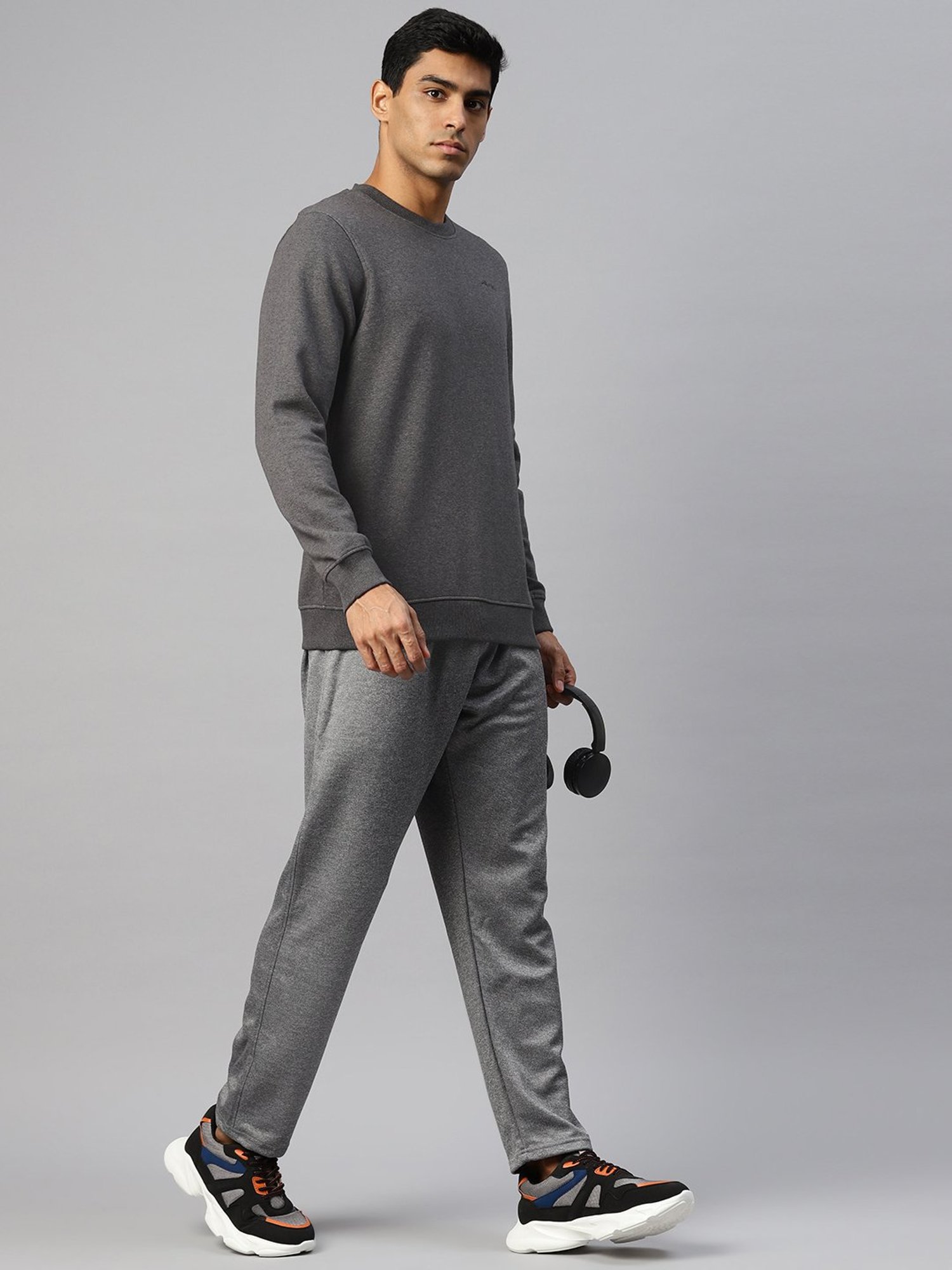 ALCIS Grey Regular Fit Sweatshirt