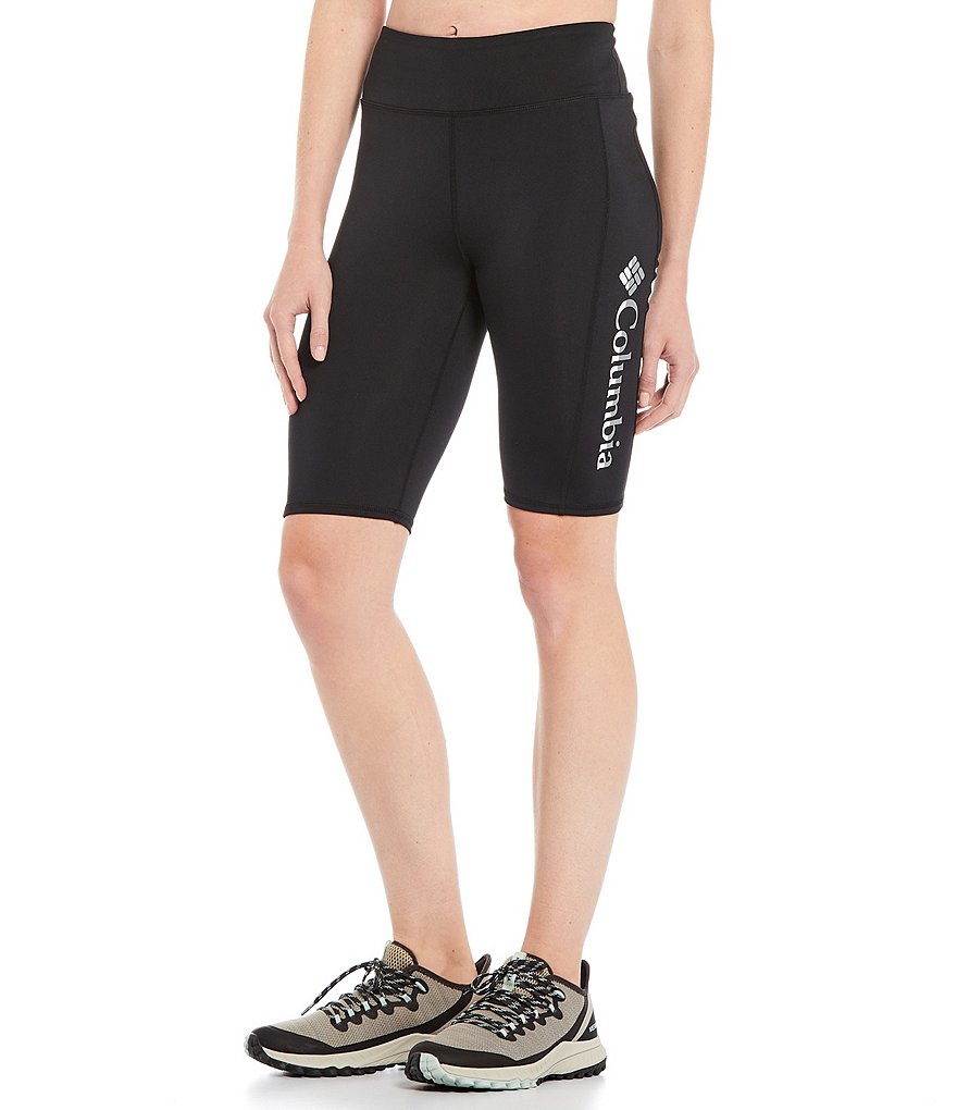 Columbia River High Rise 10#double; Half Tight Biker Shorts