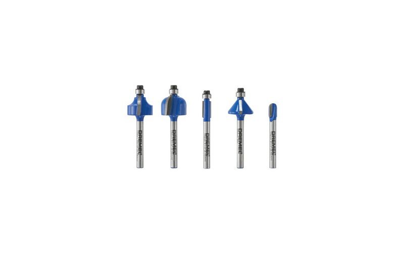 Dremel TR770 5-Piece Carbide Router Bit Starter Set