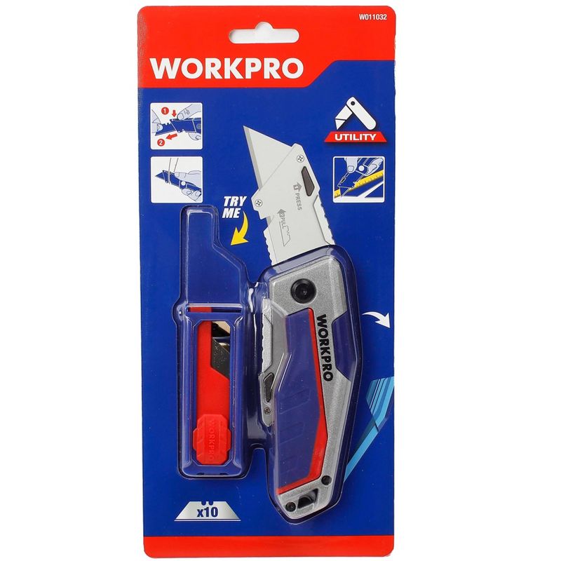 Workpro Quick-Change Folding Utility Knife With W011032WE