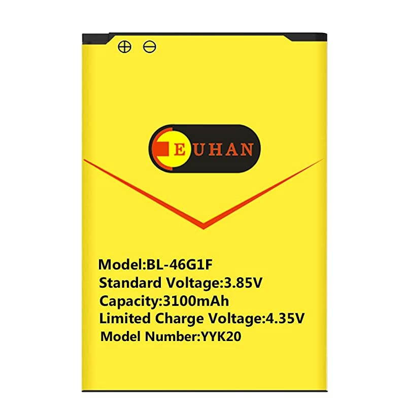 LG K20 Plus Battery  3100mAh Liion Battery BL46G1F Replacement for LG K20 Plus LV5 MetroPCS MP260 TMobile TP260 Verizon Wireless VS501 | K20 Plus Spare Battery 24 Month Warranty