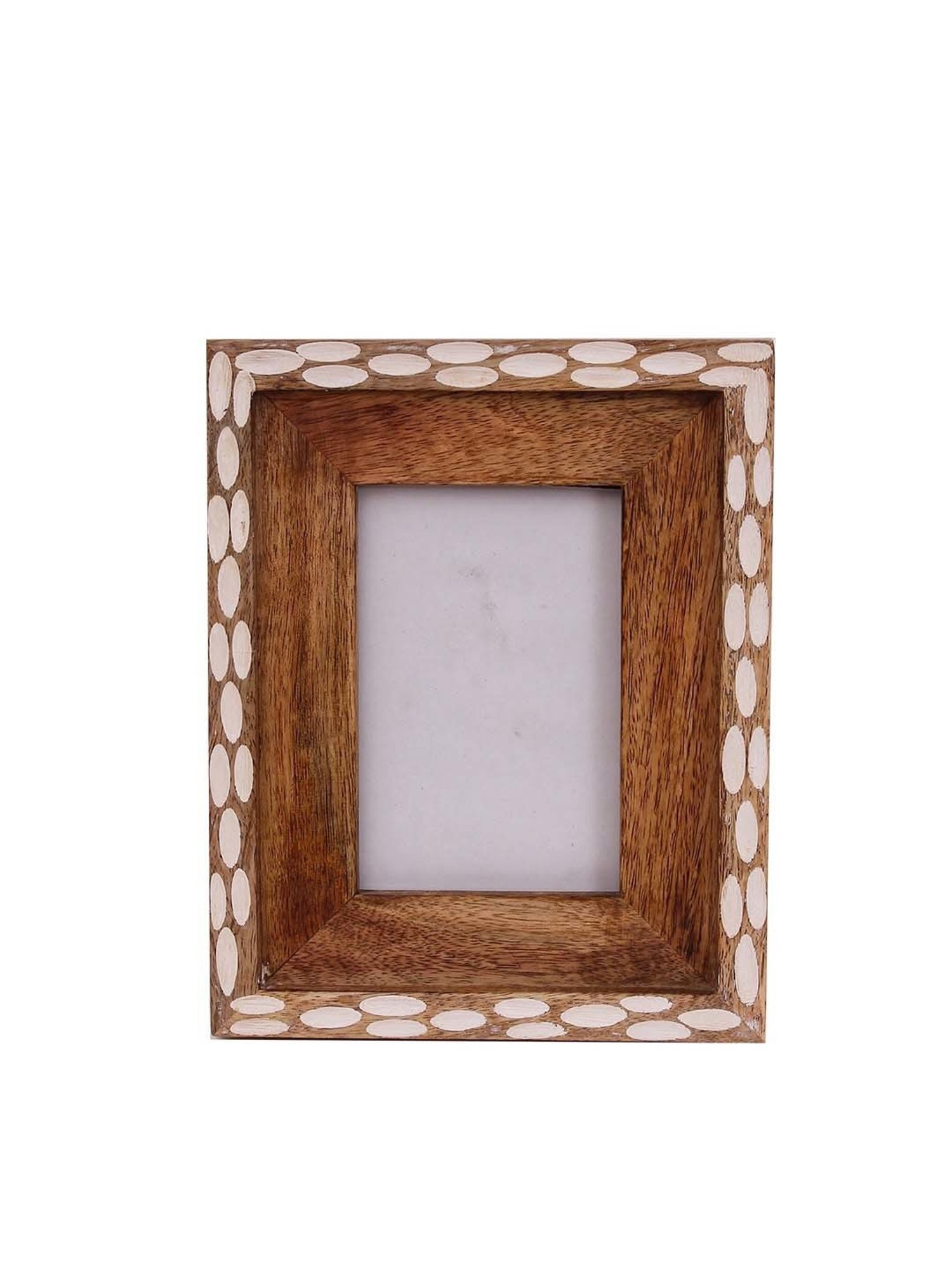 House This Sandakphu Brown & White Wood Photo Frame