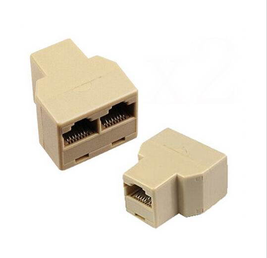 Topwin RJ45 CAT 5 6 LAN Ethernet Splitter Connector Adapter PC CAT5 CAT6 Adapter Modular Plug Network Connector