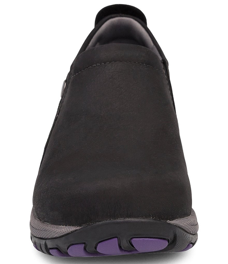 Dansko Womens Patti Waterproof Suede Slip-Ons