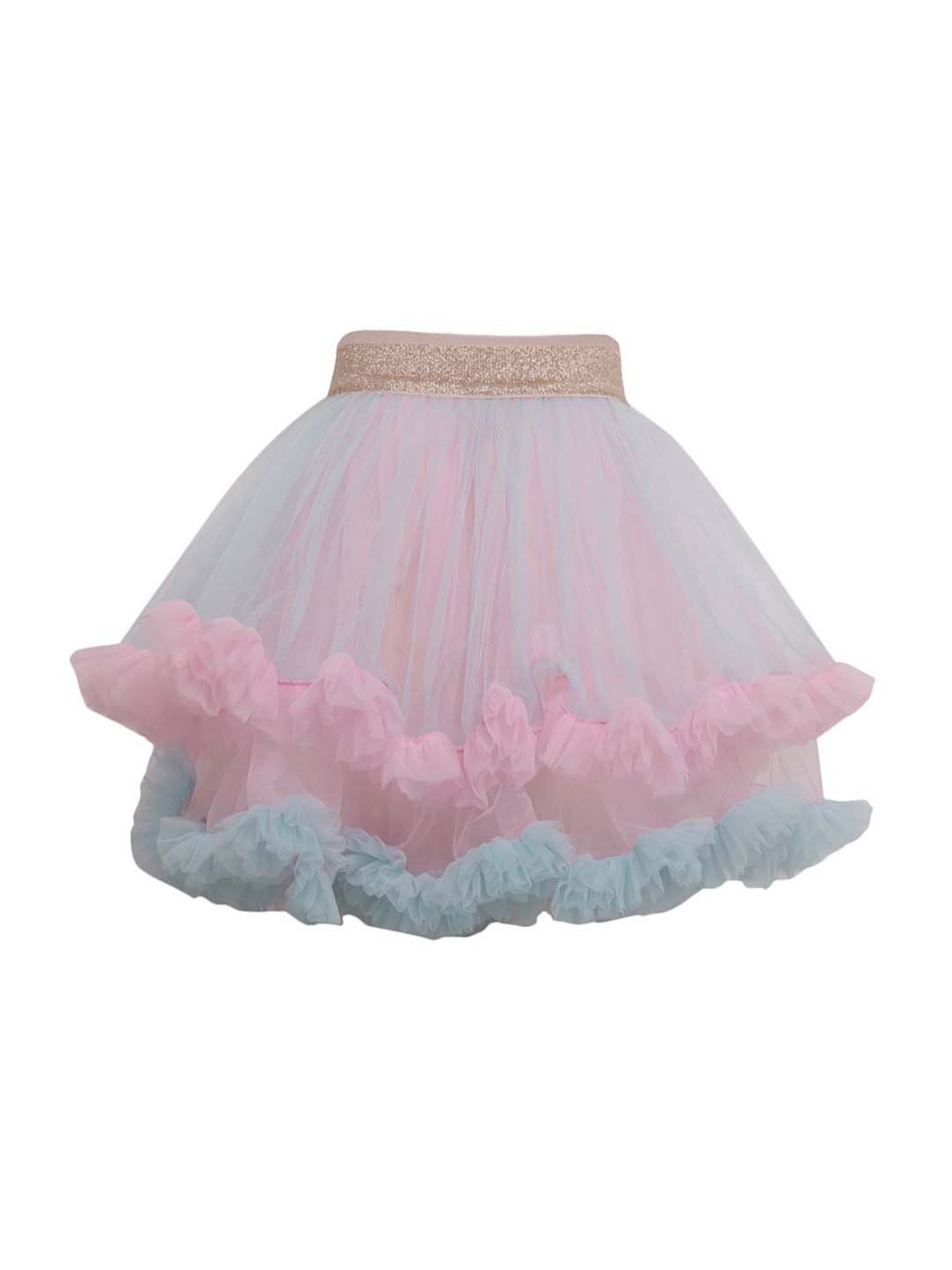A Little Fable Kids Multicolor Regular Rise Skirt