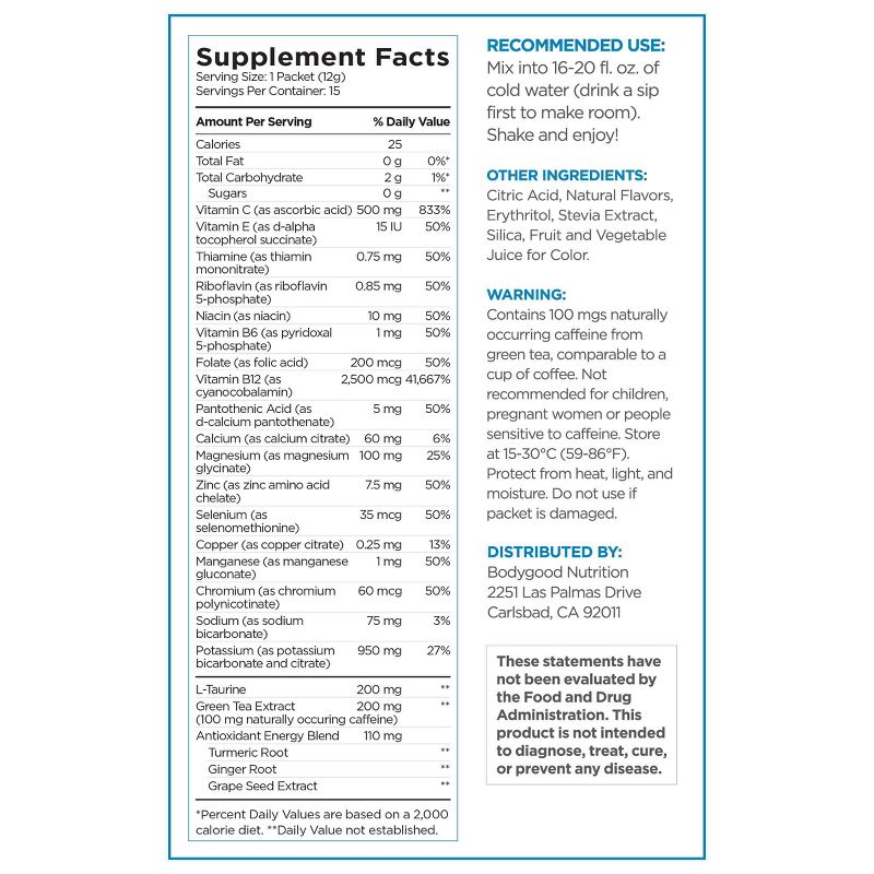 Pureboost Clean Energy Combo Drink Mix - 15ct