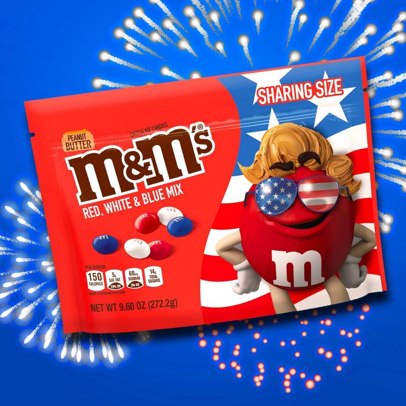 M&M's Red, White & Blue Peanut Butter Sharing - 9.6oz
