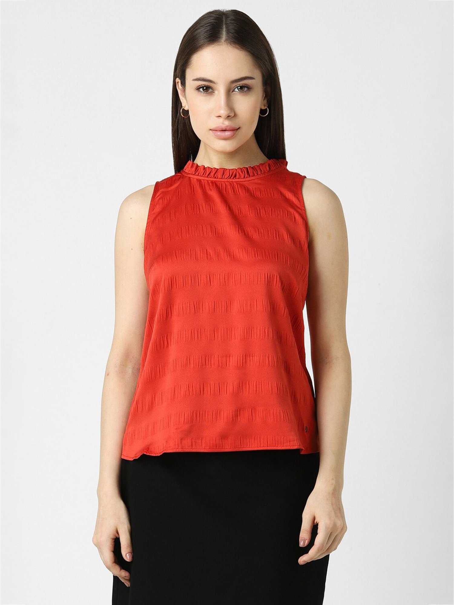 Van Heusen Red Regular Fit Top