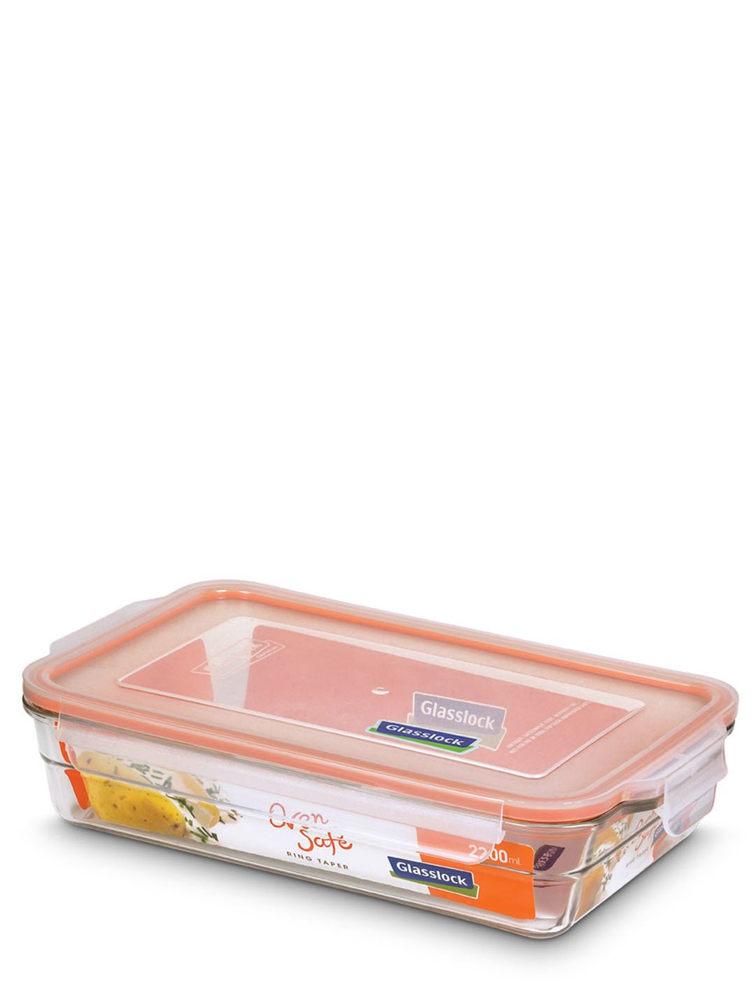 Glasslock Transparent Glass 2200 ml Jars and Container