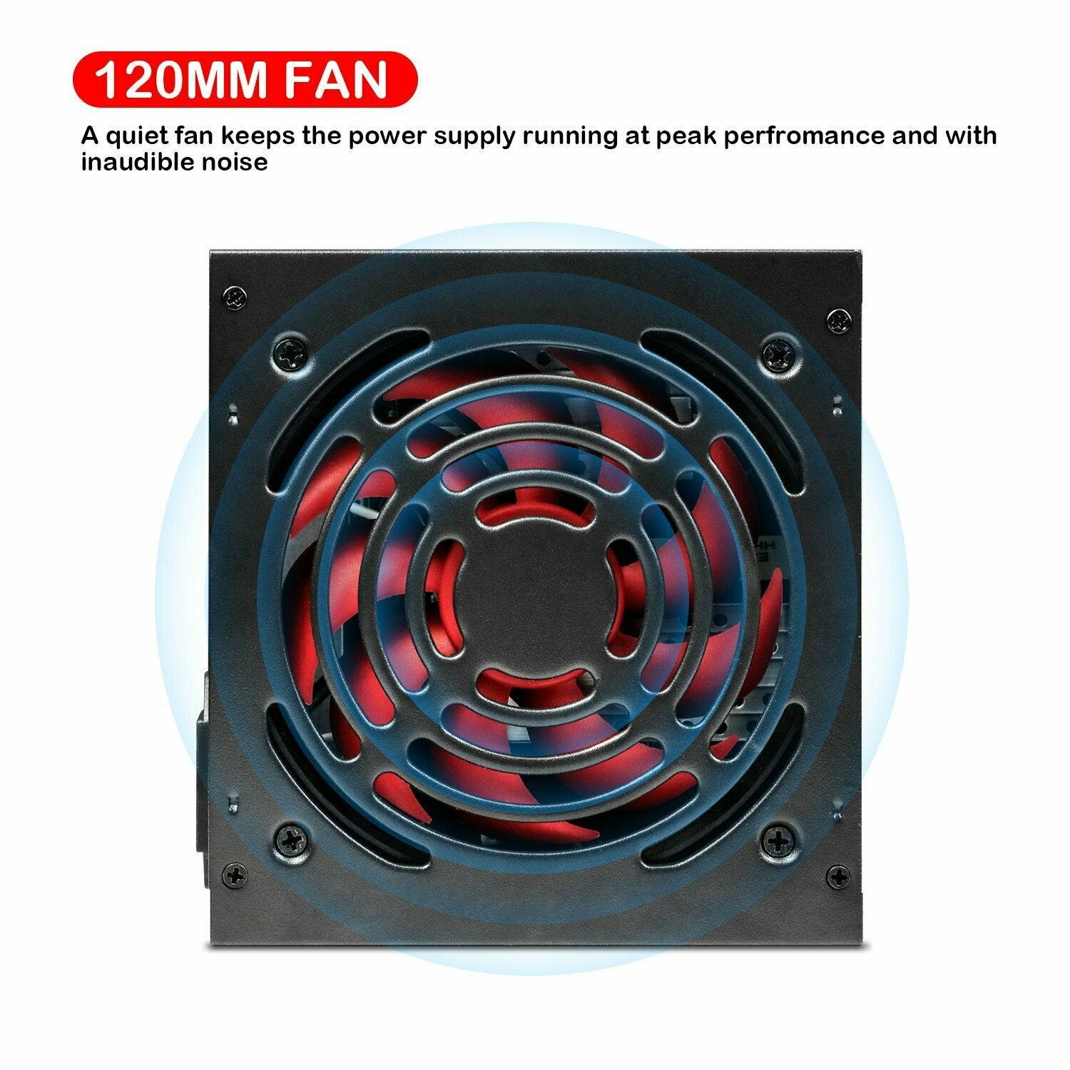 400W ATX PC Computer Desktop Power Supply SATA 20/24pin 300/350W 50Hz