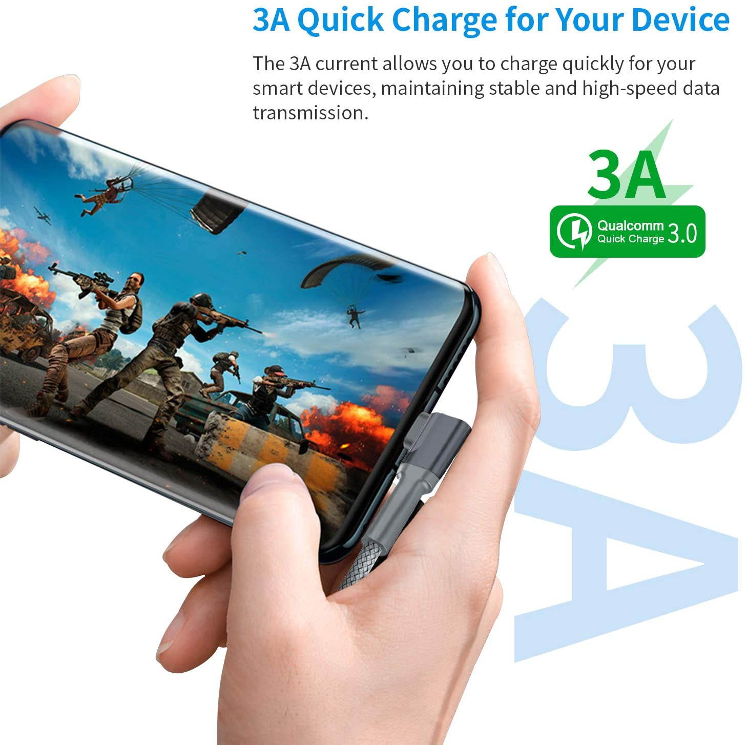 VR Link Cable 16FT/5M Compatible for Oculus Quest 2, USB 3.0 to USB Type C High Speed Data Transfer & Fast Charging USB C Cable Compatible for VR Headset Quest Headset and Gaming PC (16feet, Gray)