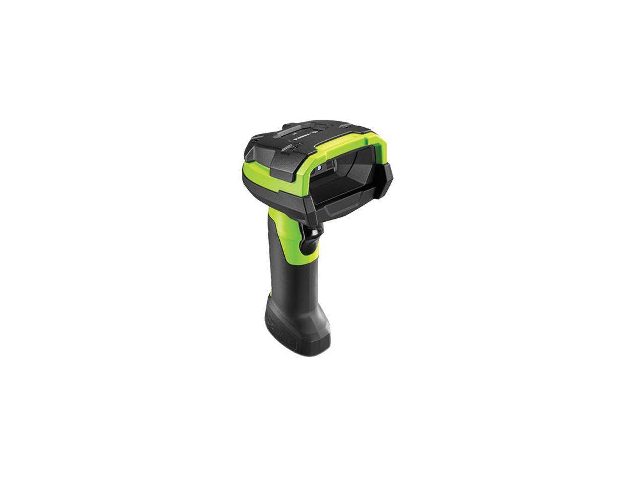 Zebra DS3608 Series industrial barcode gun Corded Ultra Rugged 1D/2D Barcode Scanner DS3608-DP Vibration Motor, Industrial Green Scanner with usb cable include