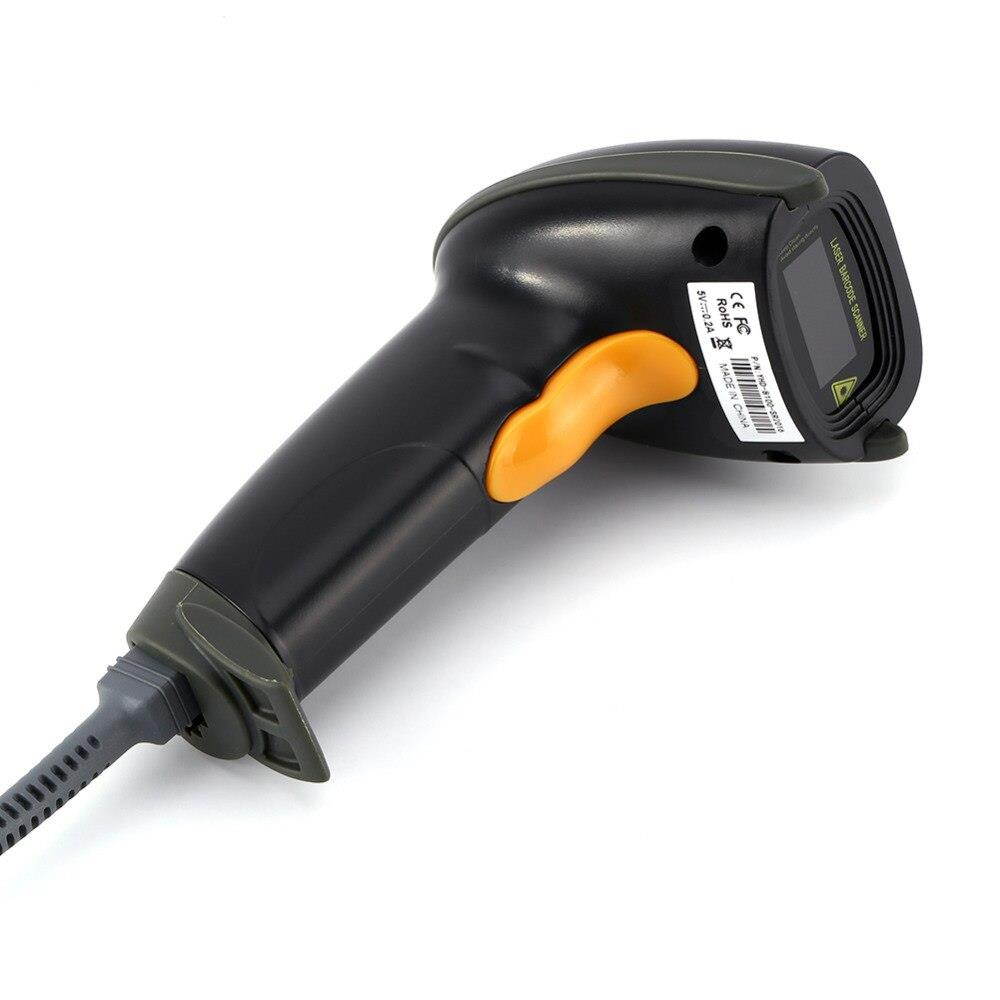 YHD-8100 Laser Barcode Scanner Barcode Reader One Dimensional Cable Handheld Bar Code Scanner High Resolution Scanner