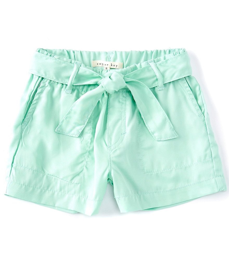 Hippie Girl Little Girls 4-6X Roll-Cuff Midi Denim Shorts