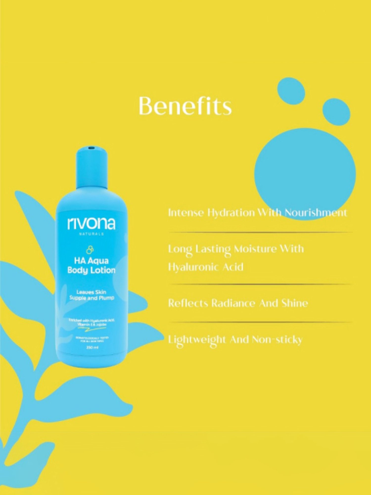 Rivona Naturals HA Aqua Body Lotion - 250 ml