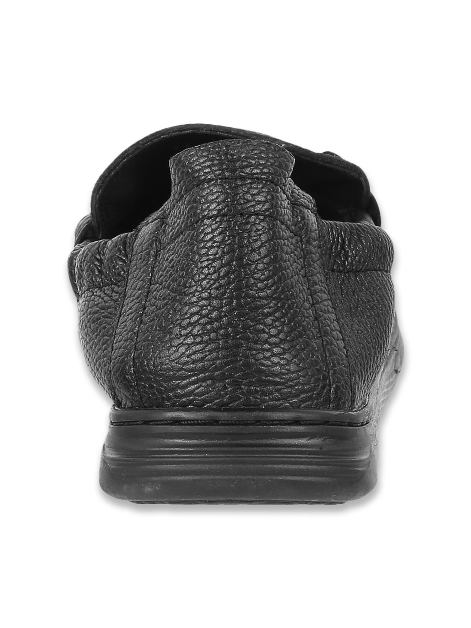 Mochi Men's Black Casual Loafers