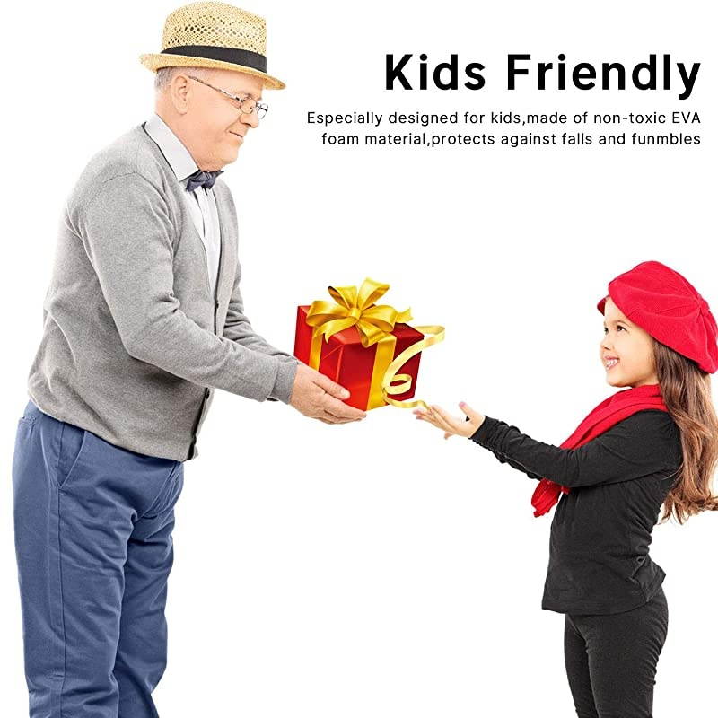 iPad 7 8 10.2 3D Cute Butterfly Case for Kids Light Weight EVA Stand Shockproof Rugged Heavy Duty Kids Friendly iPad Cover for Kids iPad 10.2 iPad 7th 8th (Blue)