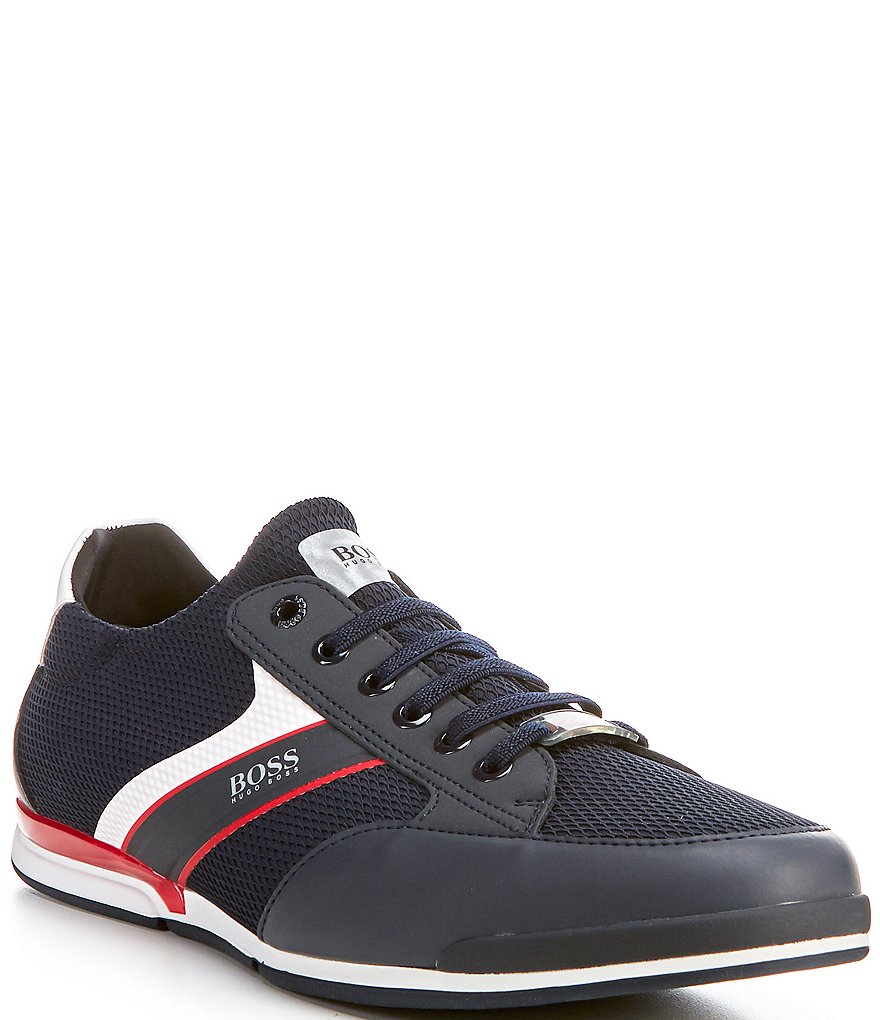 Hugo Boss Men's Saturn Stripe Mesh Sneakers