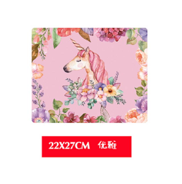 Cute Cartoon Animal mousepad unicorn anime color small gaming mouse pad 27*22cm 60*40cm 90*40cm M L XL gamer mouse mat