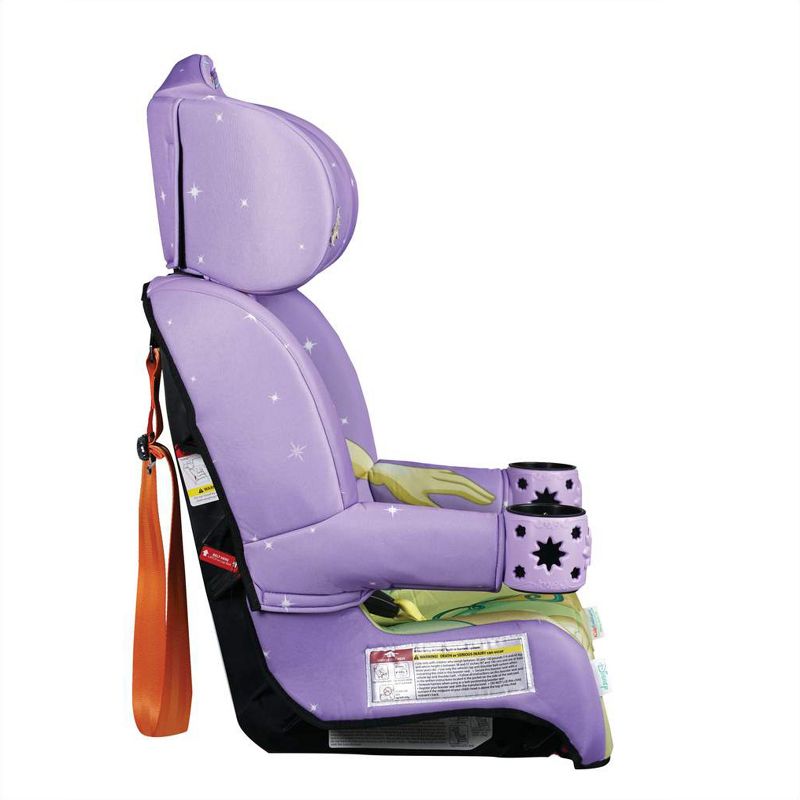 Kids Embrace 2 in 1 Combination Travel Convertible Forward Facing Toddler Child Car Seat and Booster Seat, Disney Princess Tiana