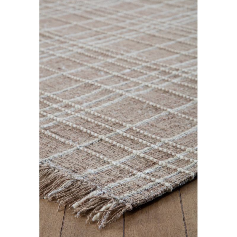 5'x7' Okemah Jute/Wool Rug Ivory - Anji Mountain