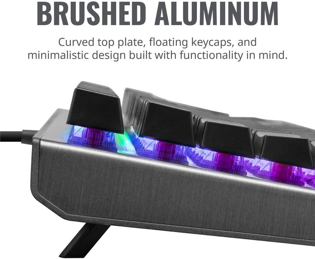 Cooler Master CK550 V2 Gaming Mechanical Keyboard Blue Switch with RGB Backlighting, On-The-Fly Controls, and Hybrid Key Rollover, Full (CK-550-GKTL1-US)