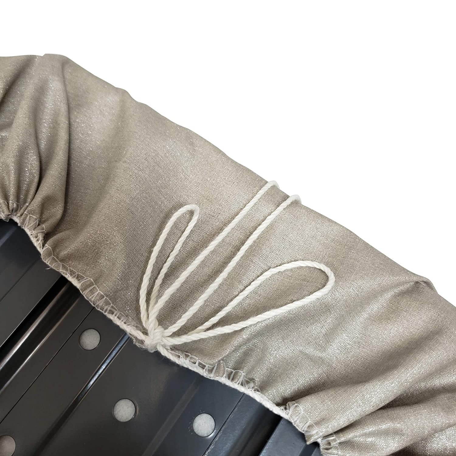 HOMZ Standard Ironing Board Replacement Cover with Draw Cord, Grey Solid