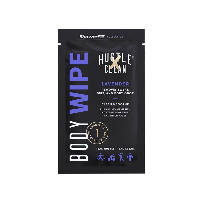 Hustle Clean Body Wipes Box Unscented - 10ct