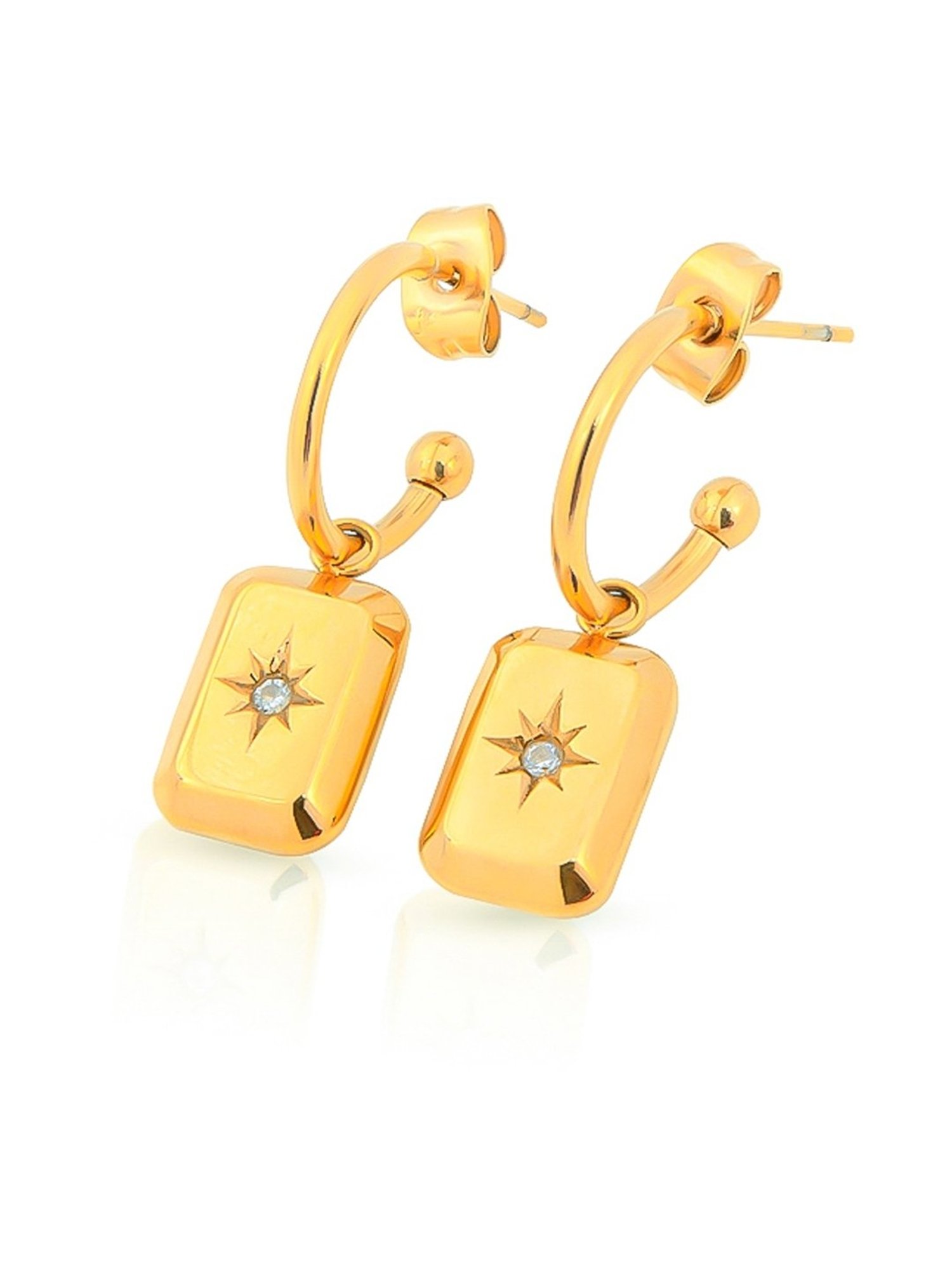 Perfectly Average Star Pendant Hoops for Women & Girls