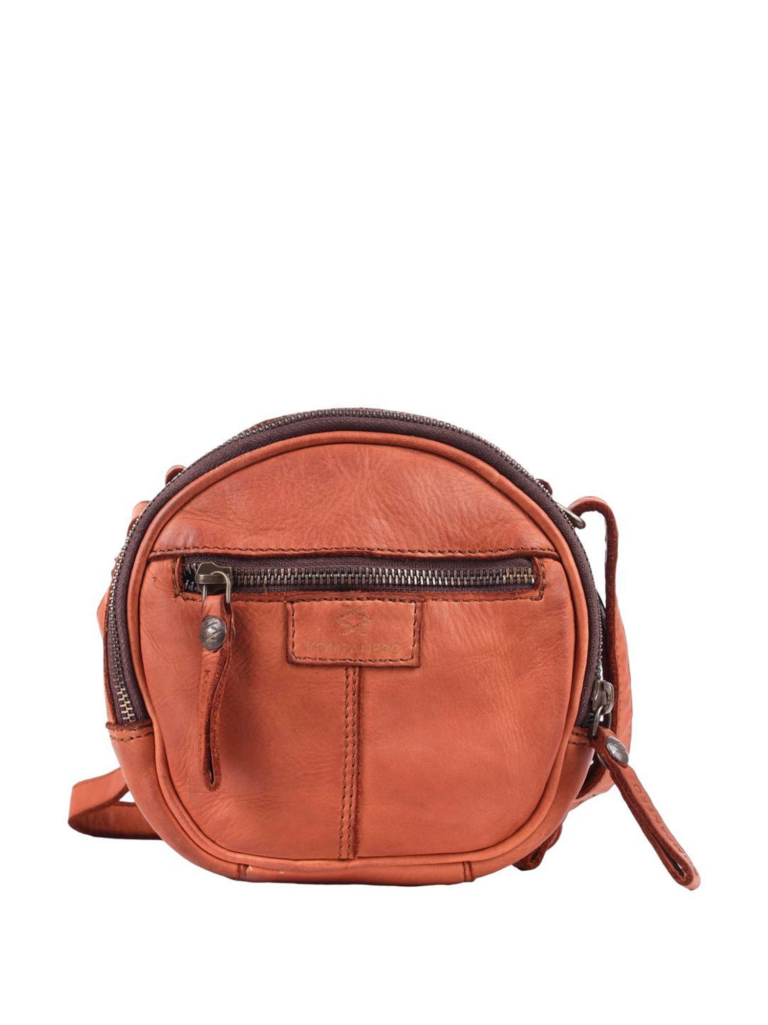 KOMPANERO Estelle Cognac Embellished Medium Sling Handbag