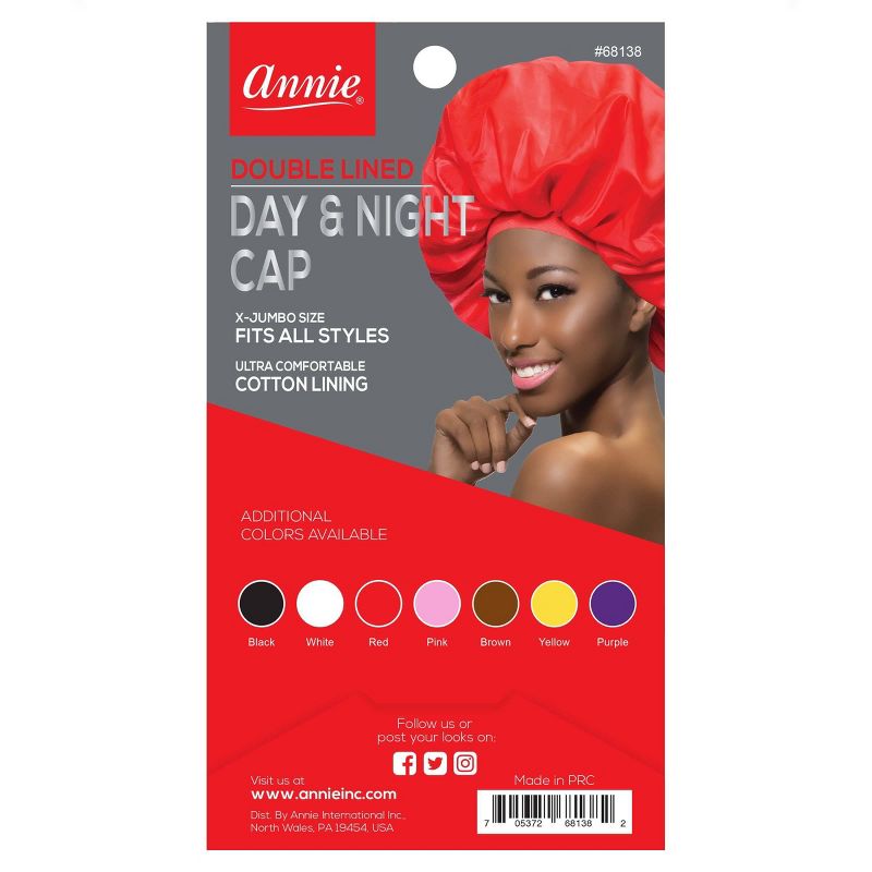 Annie Deluxe Jumbo Day and Night Cap - Red