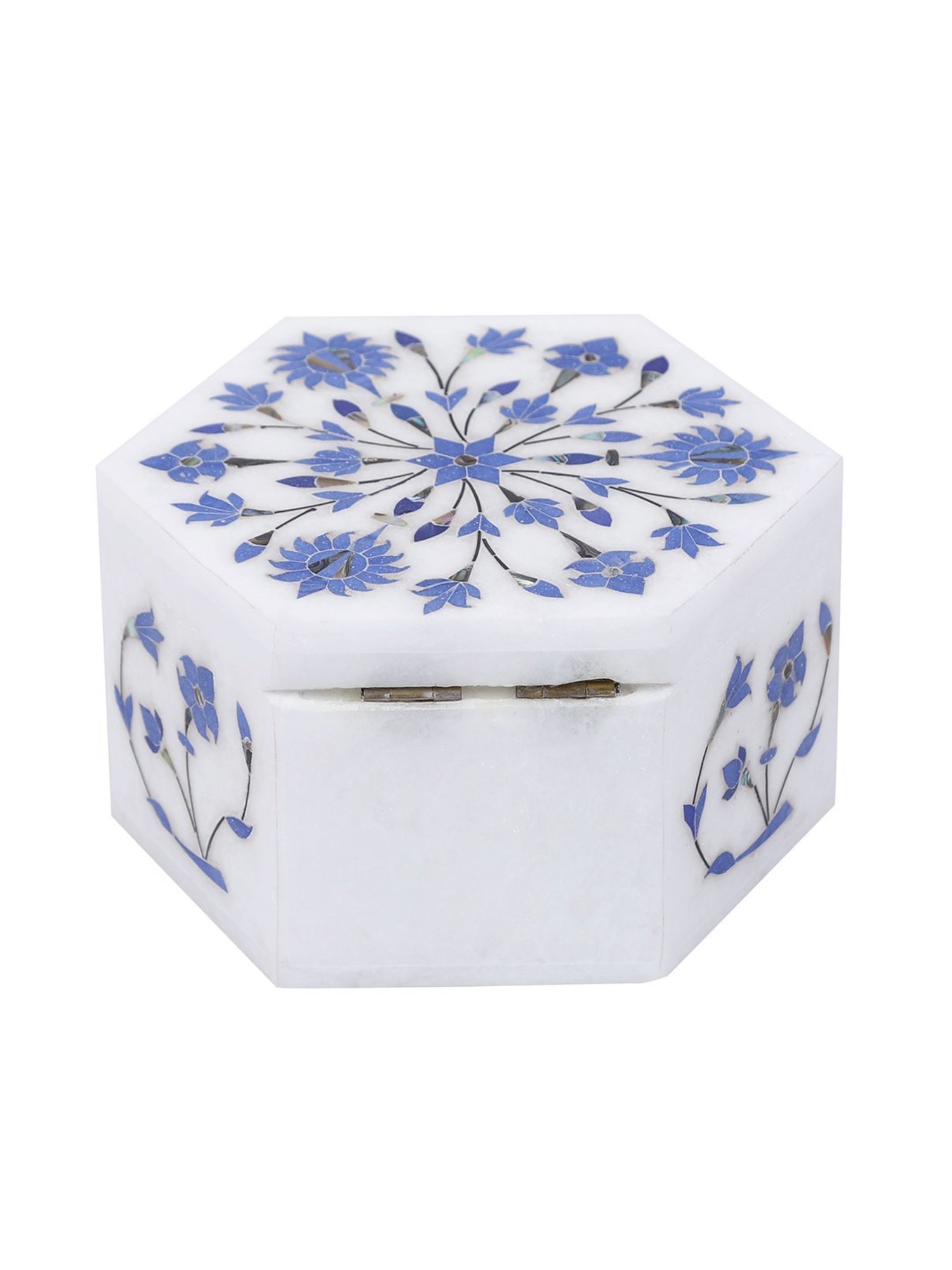Aapno Rajasthan Blue & White Jewellery box