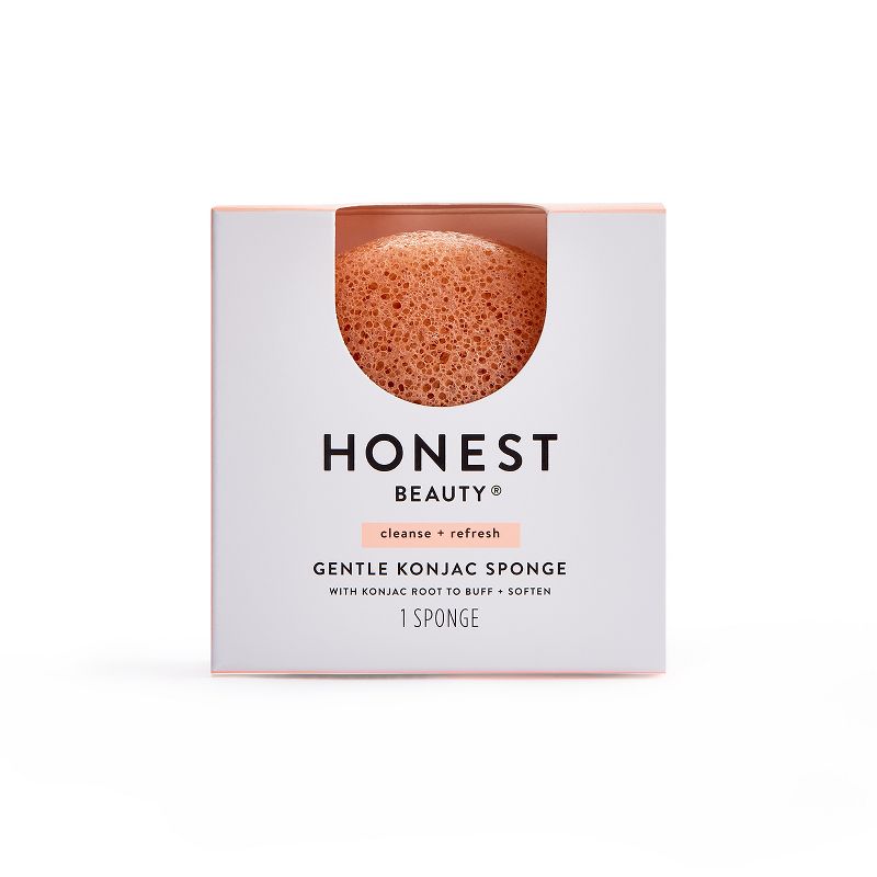 Honest Beauty Gentle Konjac Sponge with Kaolin Clay - 1ct