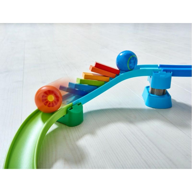HABA Kulllerbu Kringel Domino Playset - 33 Piece Ball Track Starter Set